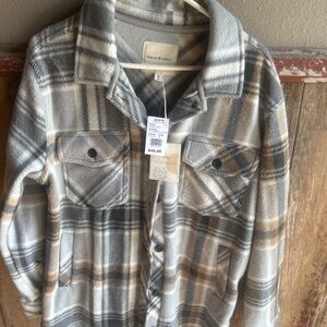 Thread and Supply fleece button up jacket